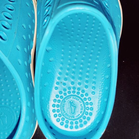 Native Bloom Little Kids Sky Blue Size C8 Unisex Slip On Lite Sandals - Picture 5 of 13